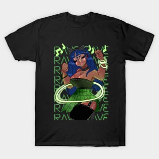 Pretty Rave Girl w Text T-Shirt